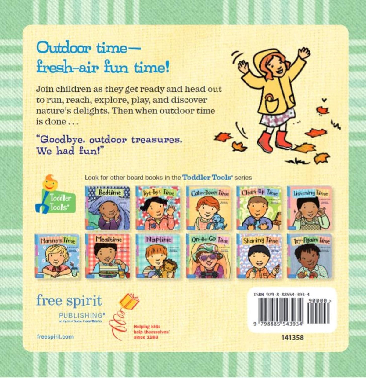 Outdoor Time (Toddler Tools Series) â€” Gentle Board Book for Toddlers (Ages 1â€“3 yrs) | Explore Nature & Build Curiosity Through Play | by Free Spirit Publishing