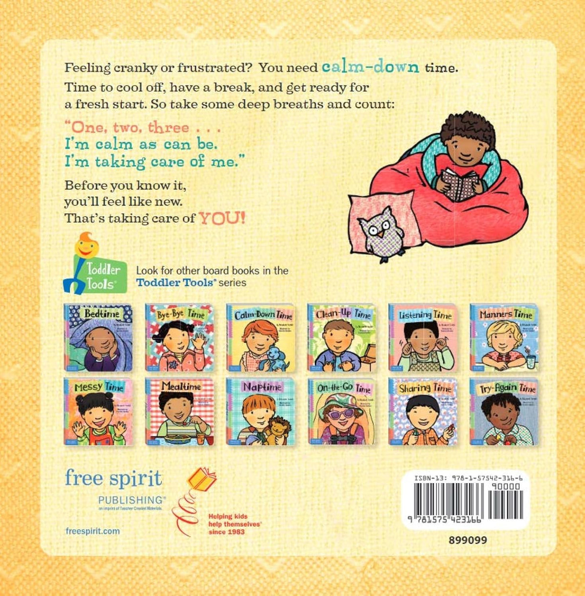 Calmâ€¯Downâ€¯Time (Toddler Tools Series) â€” Gentle Board Book for Toddlers (Ages 1â€“3 yrs) | Build Self-Soothing & Emotional Regulation Skills | by Free Spirit Publishing
