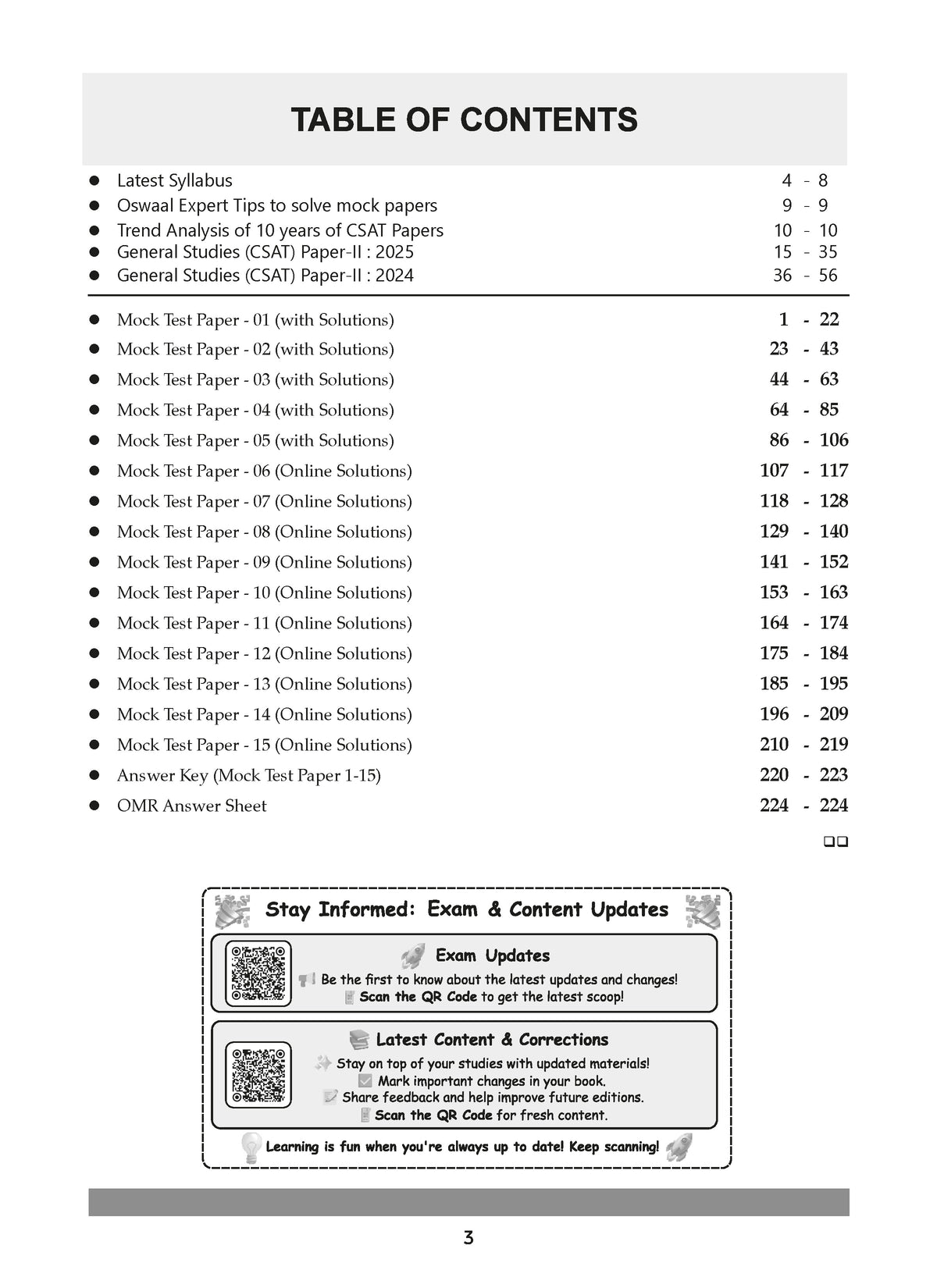UPSC CSE Prelim 15 Mock Test Papers General Studies Paper-II (CSAT) - Oswaal Books