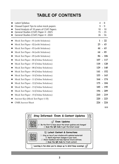 UPSC CSE Prelim 15 Mock Test Papers General Studies Paper-II (CSAT) - Oswaal Books
