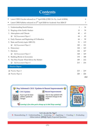 CBSE Social Science Part-1 Question Bank Chapter-wise & Topic-wise Class 9 |Based on new NCERT Textbook Understanding Society India & Beyond |Includes Competency-Based Question, Self-Assessment