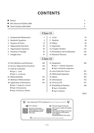 JEE Advanced Mathematics | Chapter-wise 21 Previous Years’ Solved Papers (2006–2026) | First Time in History – Zero to Hero | First Edition | Manoj Chauhan | For 2027 Exam