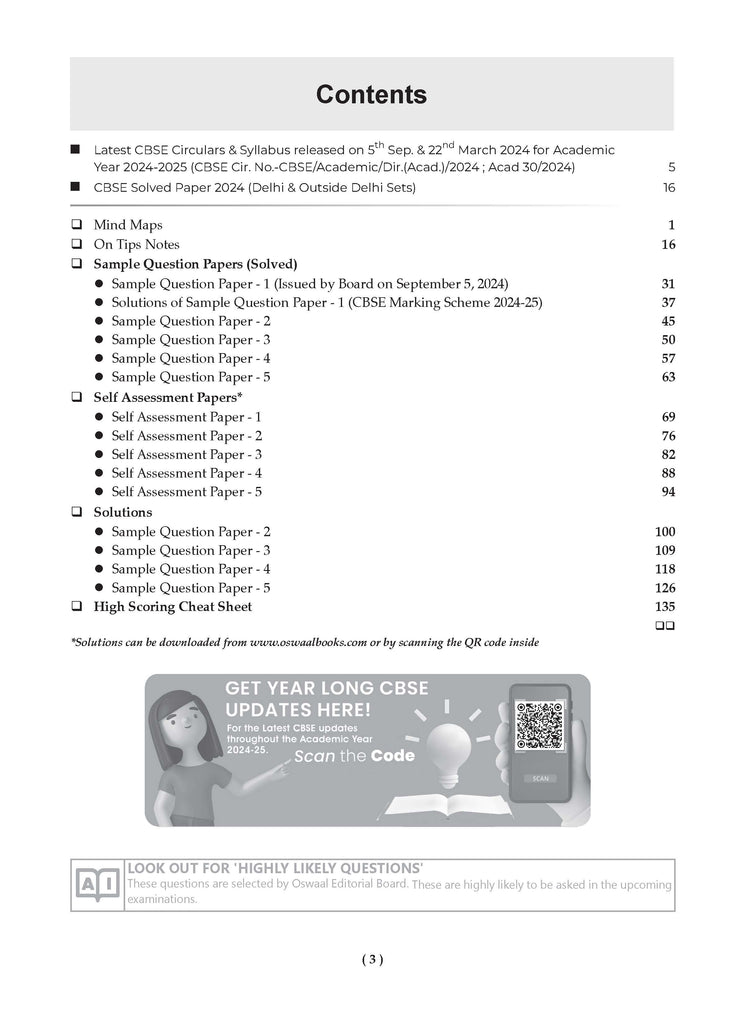 CBSE Sample Question Papers Class 10 Mathematics Basic Book (For 2025 Exam)