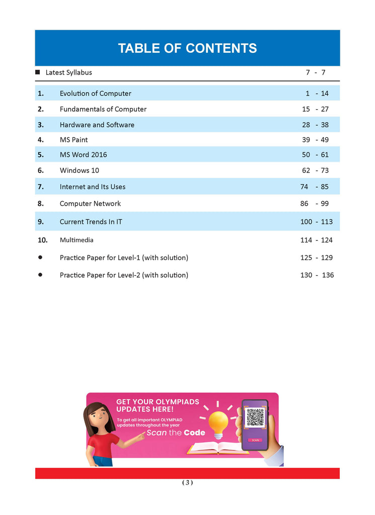 One for All Olympiads Previous Year Solved Papers Class 4 Cyber For 2025 Exam