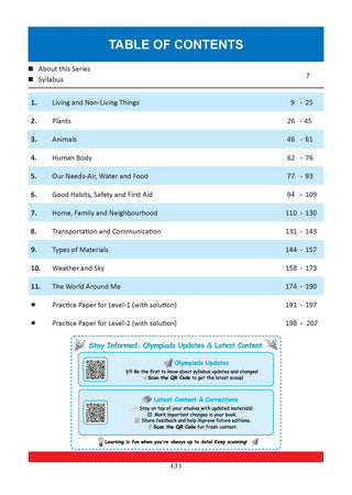 One For All Olympiads Class 1 Science Prep-Guide Book | Chapter-wise Previous Years' Solved Papers | Questions for SOF NSO & Other Olympiad Exams 2026 | With Sample Practice Papers & Oswaal.AI