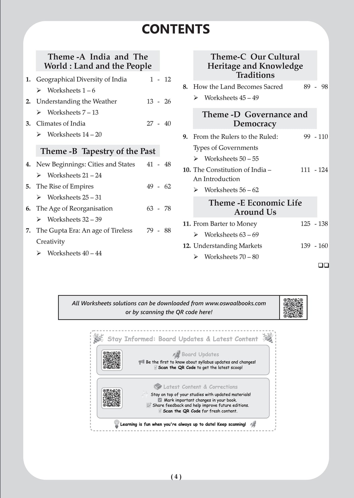 Oswaal One For All Workbook Class 7 Social Science Part-1 | NCERT & CBSE | Latest Exploring Society: India and Beyond | NCF Compliant | Competency-Based Assessment, Concept Building & Map Practice