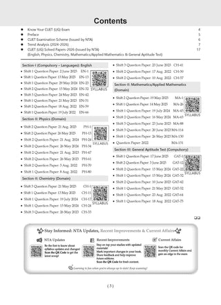 Oswaal NTA CUET (UG) 45 Combined Previous Years’ Papers l Science Stream PCM |PYQs (2022–2026) NCERT aligned MCQs |For 2027 Exam |With Oswaal AI