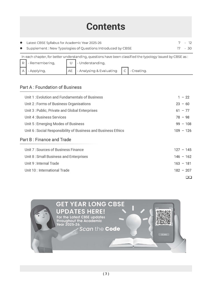 CBSE Question Bank Class 11 Business Studies For 2026 Exam