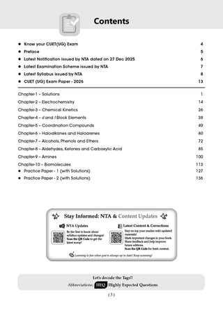 Oswaal NTA CUET (UG) Chapter-wise Solved Papers Question Bank | Chemistry|PYQs (2021–2026) NCERT aligned MCQs |With Solved Paper 2026 |For 2027 Exam |With Oswaal AI
