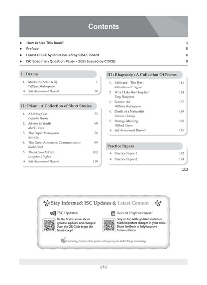 Class 11 ISC English Paper-2 (Literature) Question Bank | Chapter-wise & Topic-wise with Competency Based Questions | For 2027 Exam | Self-Assessment Papers | Revision Notes
