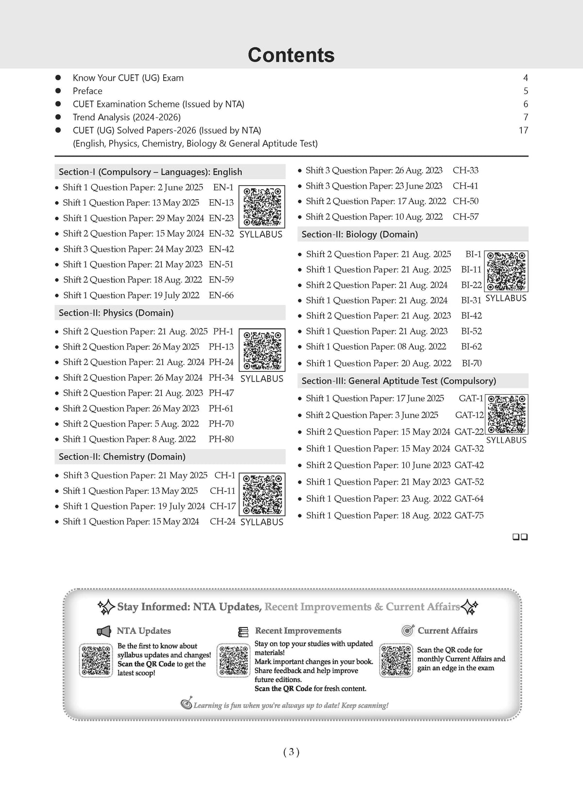 NTA CUET (UG) 45 Combined Previous Years' Papers | Science Stream PCB | PYQs (2022 – 2026) NCERT aligned MCQs | For 2027 Exam | With Oswaal AI
