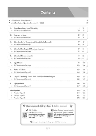 Class 11 ISC Chemistry Question Bank | Chapter-wise & Topic-wise with Competency Based Questions | For 2027 Exam | Self-Assessment Papers | Revision Notes