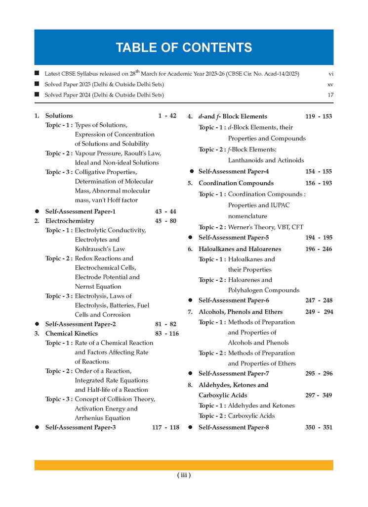 CBSE & NCERT One for All Class 12 Chemistry (For 2026 Exam)