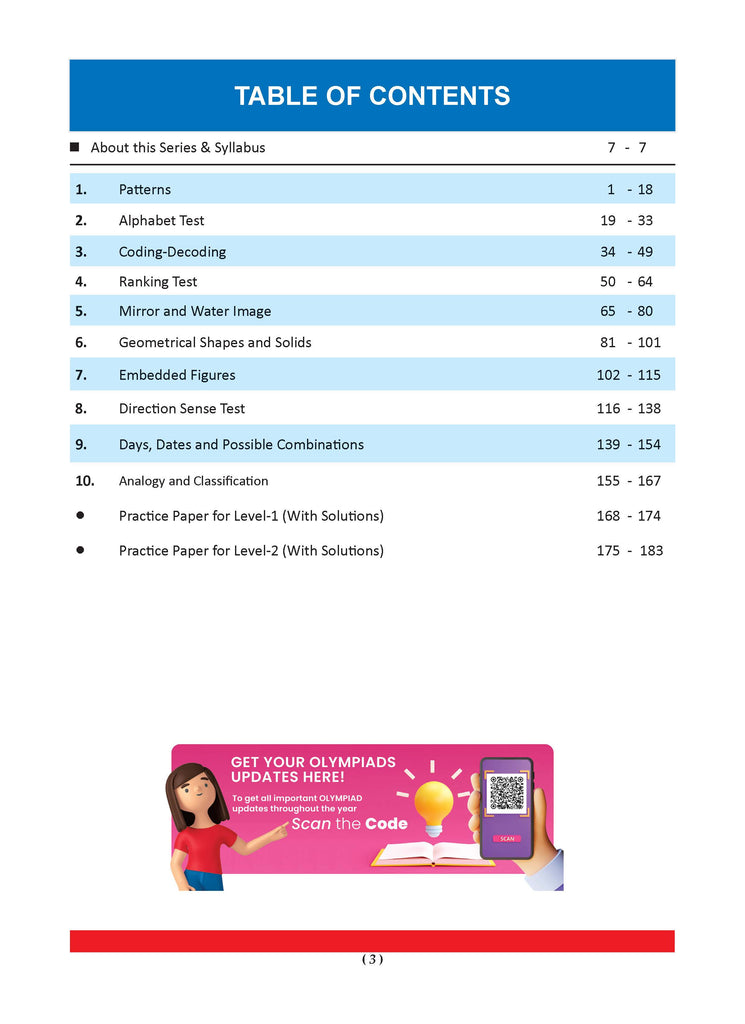 One for All Olympiads Previous Year Solved Papers Class 4 Reasoning For 2025 Exam