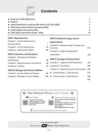 NTA CUET (UG) Chapter-wise Question Bank Biology For 2026 Exam (as per latest 27 Dec., notification) | PYQs & 500+ NCERT aligned MCQs |With Oswaal AI