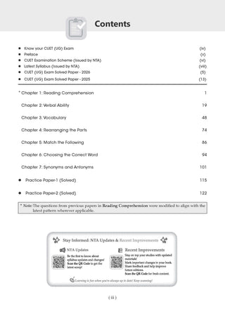 Oswaal NTA CUET (UG) Chapter-wise Solved Papers Question Bank |English |PYQs (2021–2026) NCERT aligned MCQs |With Solved Paper 2026 |For 2027 Exam |With Oswaal AI