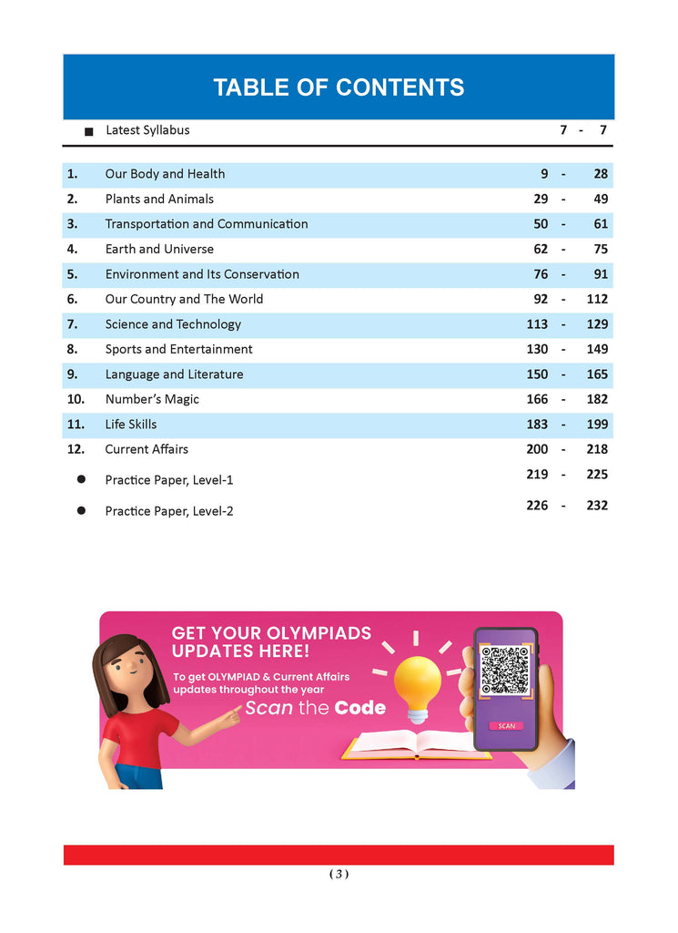 One For All Olympiad Class 4 General Knowledge | Previous Years Solved Papers | For 2024-25 Exam