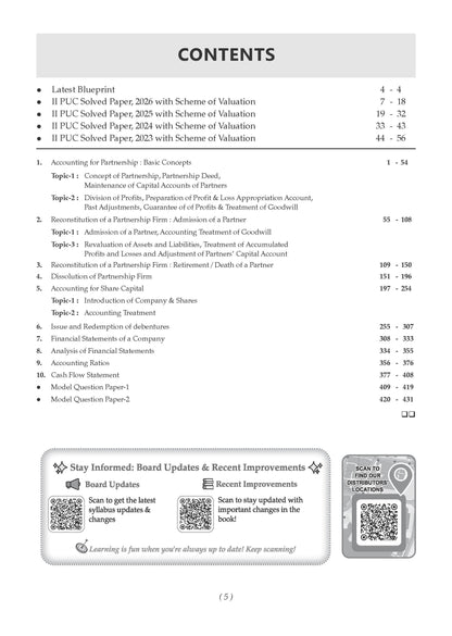 Karnataka II PUC Chapter-wise & Topic-wise Question Bank Class 12 Accountancy | 1550+ Questions, Revision Notes, Mind Maps, Mnemonics, Solved PYQs (2026-2017) | 2027 Board Exam | Oswaal AI