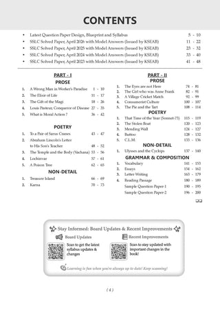 Karnataka SSLC Chapterwise and Topicwise Question Bank Solved Papers (2017 - 2026) | Class 10| English First Language | Includes 2026 Paper – Fully solved | For 2027 Exam | With oswaal.ai