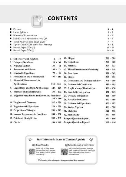 NDA/NA 13 Years' Chapter-wise & Topic-wise Solved Papers | Mathematics | 2014–2026 (I & II) | For 2027 Exam | with Oswaal AI