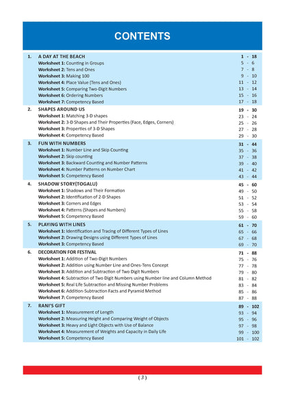 One for All Workbook Class 2 Mathematics | 50+ Concept-wise Perforated Worksheets | Based on NCERT Joyful | NEP 2020 & NCF 2023 Aligned | For CBSE & State Boards | Builds Concept Clarity & Scientific Skills