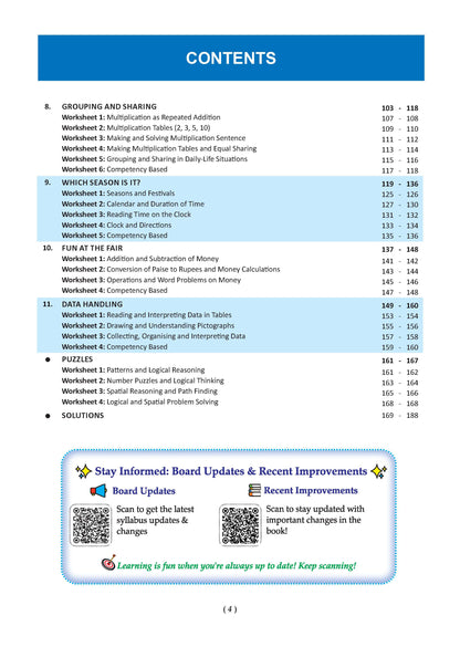 One for All Workbook Class 2 Mathematics | 50+ Concept-wise Perforated Worksheets | Based on NCERT Joyful | NEP 2020 & NCF 2023 Aligned | For CBSE & State Boards | Builds Concept Clarity & Scientific Skills