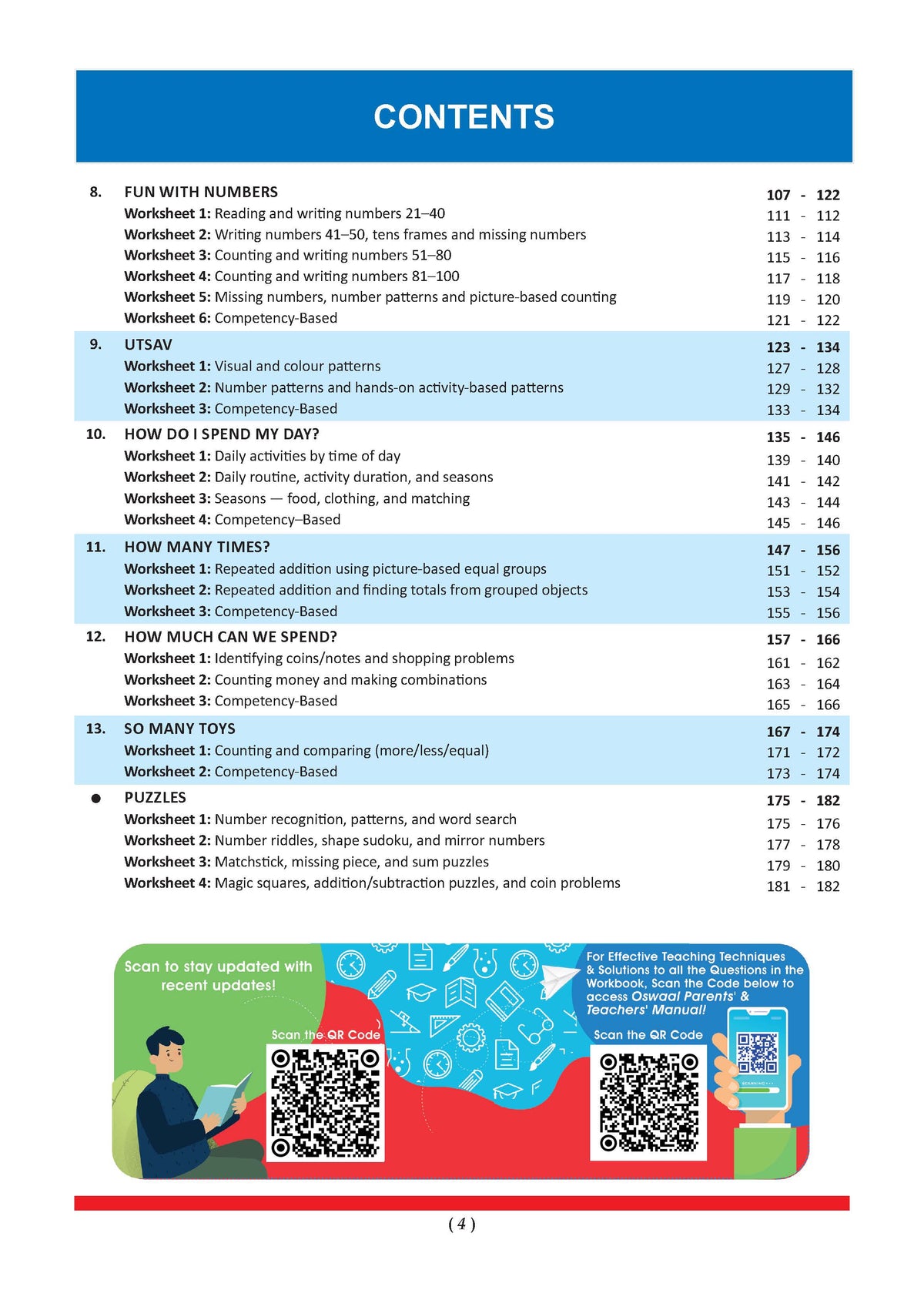 One for All Workbook Class 1 Mathematics | 50+ Concept-wise Perforated Worksheets | Based on NCERT Joyful | NEP 2020 & NCF 2023 Aligned | For CBSE & State Boards | Builds Concept Clarity & Scientific Skills