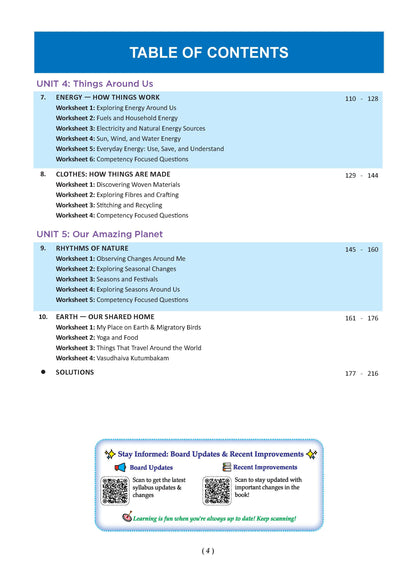 Oswaal One for All Workbook Class 5 The World Around Us | 50+ Concept-wise Perforated Worksheets | Based on NCERT Our Wondrous World | NEP 2020 & NCF 2023 Aligned | For CBSE & State Boards