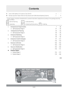 CBSE Question Bank Chapterwise and Topicwise SOLVED PAPERS Class 12 Entrepreneurship For Exam 2026