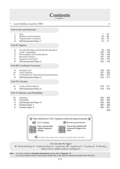 CBSE Class 11 Mathematics Question Bank | Chapter & Topic-wise Solved Papers (2017-2026) | Based on Latest Syllabus (April 2026) | Includes 2026 Papers | For 2027 Exam