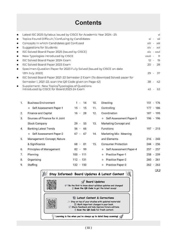 ISC Question Bank Chapterwise & Topicwise Solved Papers Class 12 Commerce For 2026 Exam