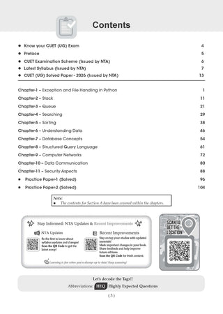 Oswaal NTA CUET (UG) Chapter-wise Solved Papers Question Bank | Computer Science |PYQs (2022–2026) NCERT aligned MCQs |With Solved Paper 2026 |For 2027 Exam |With Oswaal AI