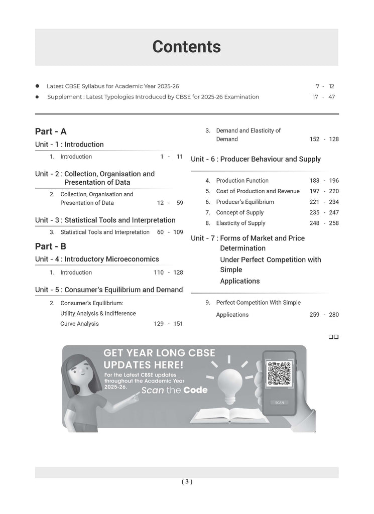 CBSE Question Bank Class 11 Economics For 2026 Exam