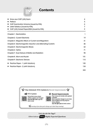 Oswaal NTA CUET (UG) Chapter-wise Solved Papers Question Bank |Physics |PYQs (2021–2026) NCERT aligned MCQs |With Solved Paper 2026 |For 2027 Exam |With Oswaal AI