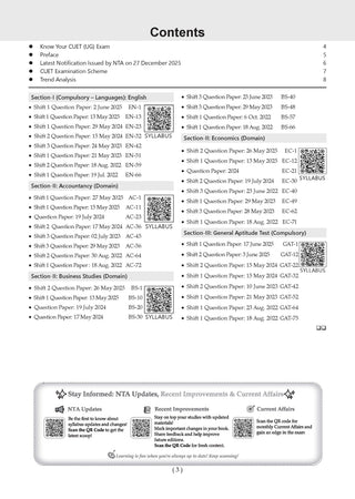 NTA CUET (UG) 40 Combined Previous Years Solved Papers & 20 Combined Mock Test Papers (Set of 2 Books) Commerce Stream (English, Accountancy, Business Studies, Economics, Maths, General Aptitude Test) For 2026 Exam