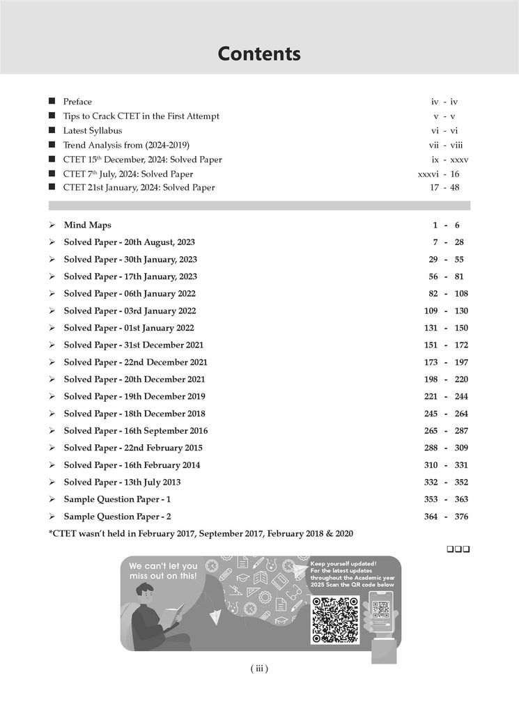 CTET (CENTRAL TEACHER ELIGIBILITY TEST) | 18 Previous Solved Papers | Year-wise (2013-2024) | Paper-II (Classes 6 to 8) | Science/Mathematics | For 2025 Exam