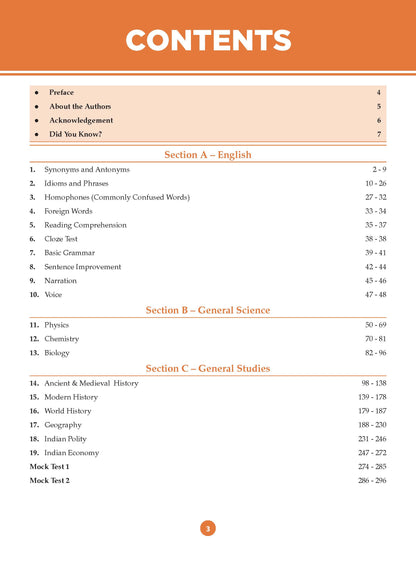 Oswaal CadetCore NDA/NA GAT Handbook English Medium | General Ability Test Revision Notes & Mind Maps | English & General Knowledge | Quick Revision for NDA/NA | For 2026-27 Exams