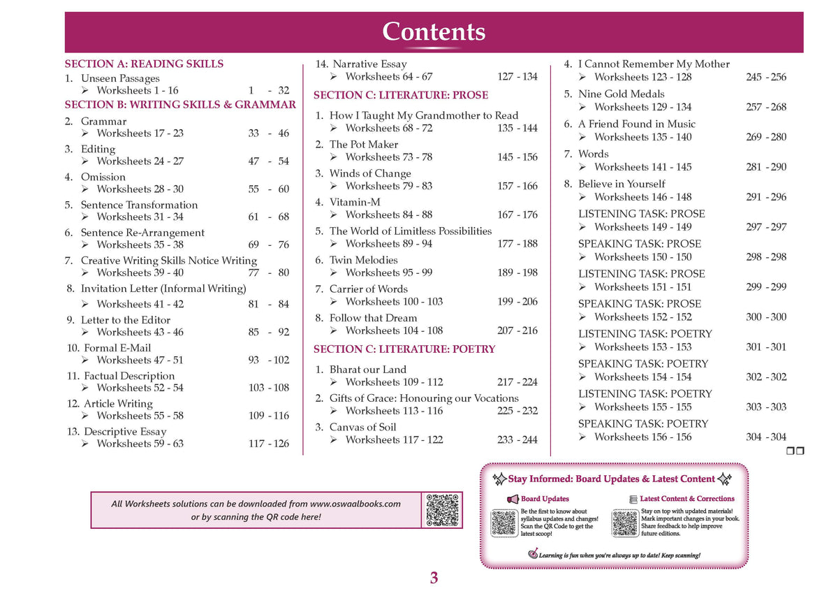 CBSE Workbook Class 9 English R1 | aligned with NCERT Kaveri | Perforated Worksheets for Practice with Competency Based questions | NEP 2020 + NCF-SE 2023 | 2027 Exam