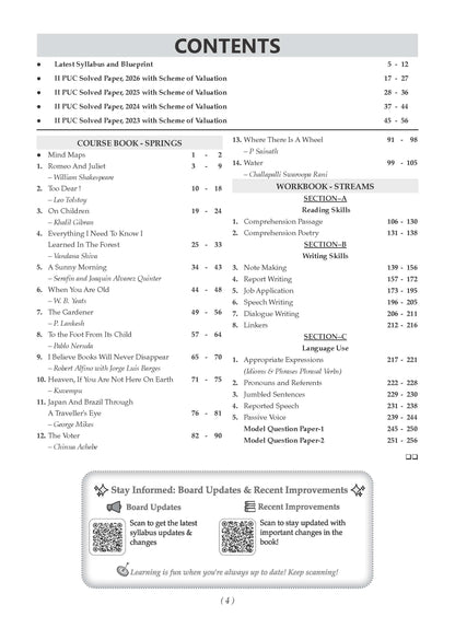 Karnataka II PUC Chapter-wise & Topic-wise Question Bank Class 12 English | 1550+ Questions | Revision Notes, Mind Maps, Mnemonics | Fully Solved PYQs (2026-2017) | 2027 Board Exam | Oswaal AI