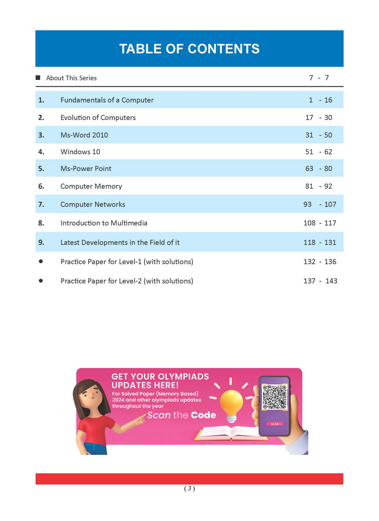 One for All Olympiads Previous Year Solved Papers Class 6 Cyber For 2025 Exam