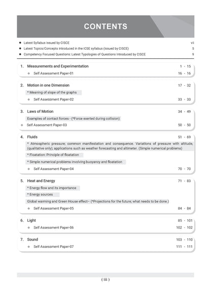ICSE Question Bank Physics, Chemistry, Maths, Biology (Set of 4 Books) Class 9 For 2027 Exam | Chapter-wise & Topic-wise Revision Notes | Aligned with latest Syllabus & Exam Pattern
