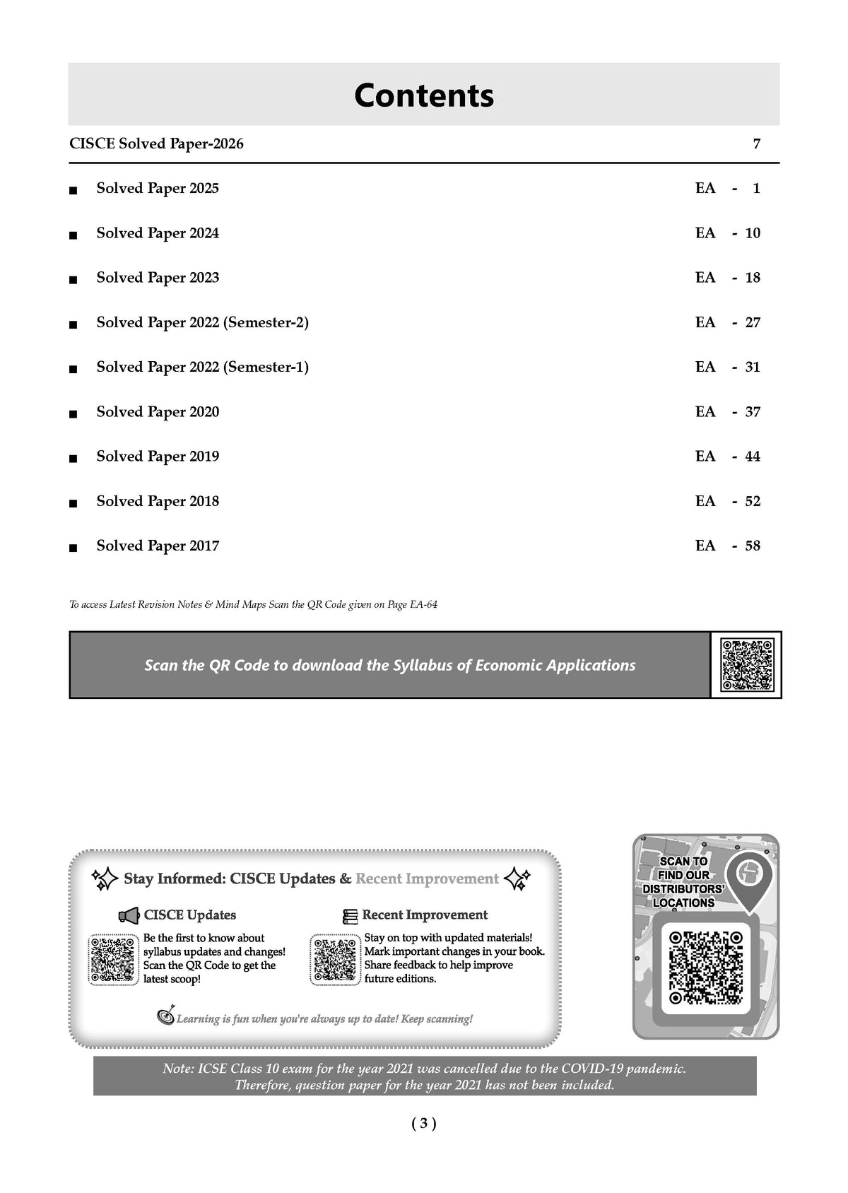 ICSE 10 Previous Years' Solved papers | Year-wise (2017-2026) | Class-10 | Economic Applications | For 2027 Exam | Oswaal AI