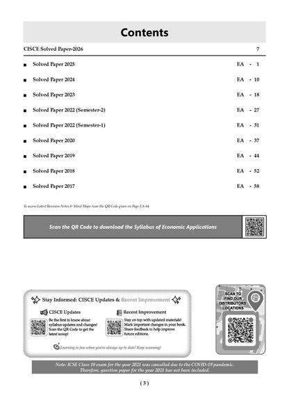 ICSE 10 Previous Years' Solved papers | Year-wise (2017-2026) | Class-10 | Economic Applications | For 2027 Exam | Oswaal AI