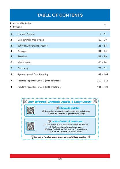 Oswaal One For All Olympiads Class 6 Maths Prep-Guide | Chapter-wise Previous Years' Solved Papers + Workbook (Set of 2 Books) | Questions for SOF IMO & Other Olympiad Exams 2026
