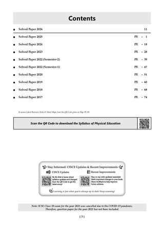 ICSE 10 Previous Years' Solved papers | Year-wise (2017-2026) |Class-10 |  Physical Education | For 2027 Exam | Oswaal AI