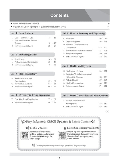 ICSE Question Bank Biology Class 9 For 2027 Exam | Chapter-wise & Topic-wise Revision Notes | Competency-focused Questions | Aligned with latest Syllabus & Exam Pattern