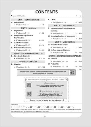 CBSE Workbook Class 10 | Mathematics Standard | Science | Social Science | English Language & Literature | Set of 4 Books | Updated As Per NCF | For Better Results | For Latest Exam