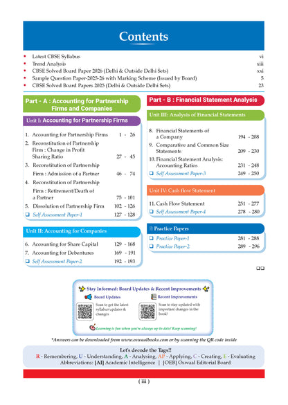CBSE Question Bank for Class 12 Accountancy, Economics & Business Studies (Set of 3) Chapter & Topic-wise: Solved Papers (2017-2026) | Includes 2026 solved Papers | With Oswaal AI | For 2027 Exam