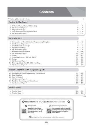 Class 11 ISC Computer Science Question Bank | Chapter-wise & Topic-wise with Competency Based Questions | For 2027 Exam | Self-Assessment Papers | Revision Notes