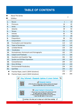 One For All Olympiads Class 4 English Prep-Guide, Chapter-wise Previous Years' Solved Papers + Workbook (Set of 2 Books) | Questions for SOF IEO & Other Olympiad Exams 2026